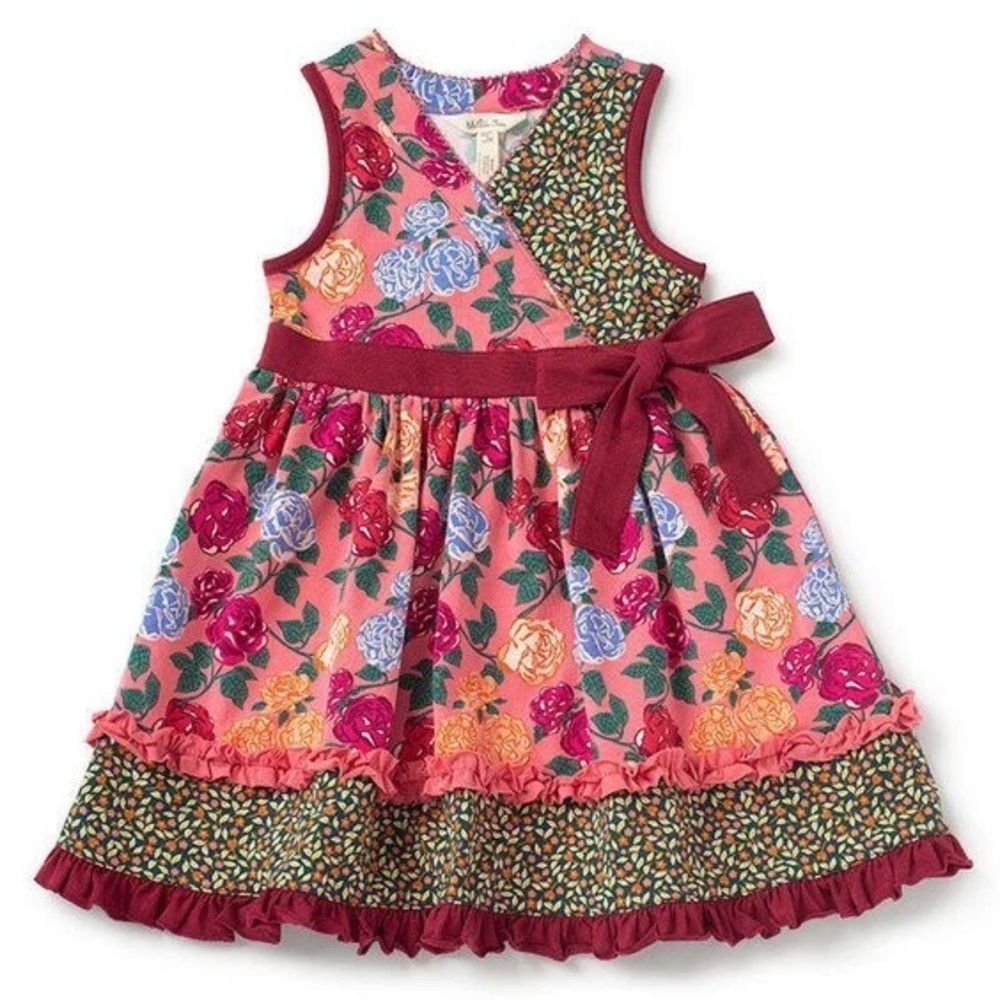 Matilda Jane Fall bouquet Dress Pink and Red Floral Dress